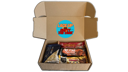 protein healthy snack box, healthy, snacks, training, running, fuel, creatine bar, warrior, grenade protein bar, flapjack, uncle jack, muscle moose snack, sci mx blondie snack all packaged away